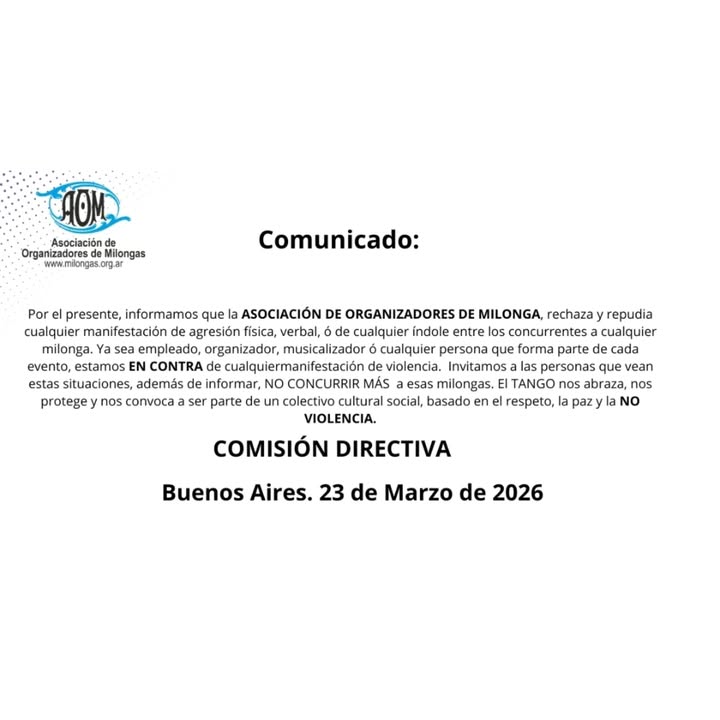 AOM - Asociación de Organizadores de Milongas